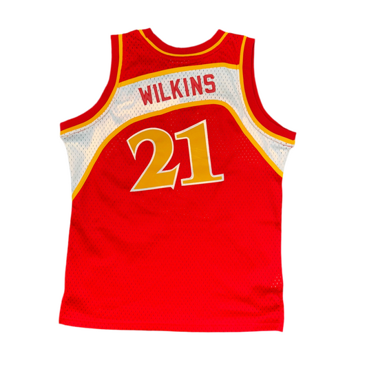 Mitchell & Ness Atlanta Hawks Dominque Wilkins Jersey Sz YL