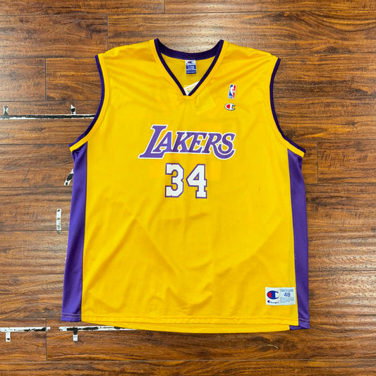 Champion Los Angeles Lakers Shaquille O’Neal Jersey Sz XL