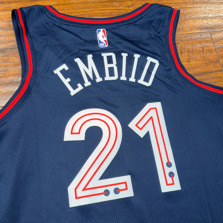 NWT Nike Phila Joel Embiid Jersey Sz L