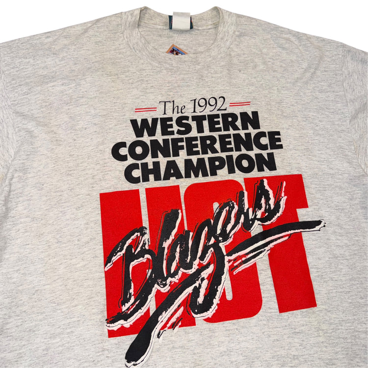 1992 Portland Trail Blazers Western Conference Champs "NO BULL" Tee Sz XL
