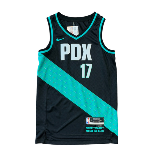 Nike Portland Trail Blazers PDX Carpet Shaedon Sharpe Jersey Sz S
