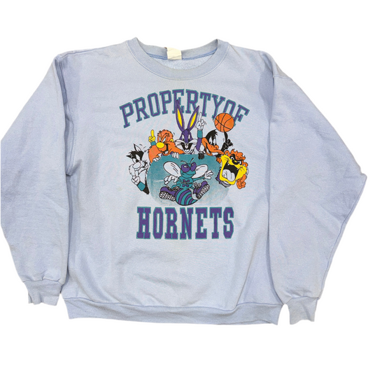 90's Looney Tunes Charlotte Hornets Crew Sz M