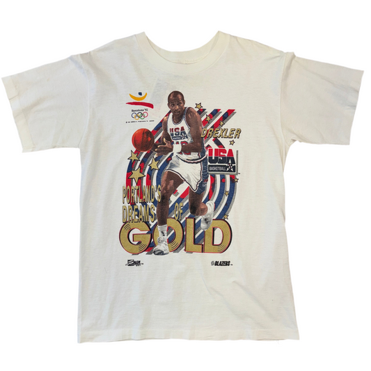 Salem Sportswear 1992 USA Going For Gold Tee Sz M
