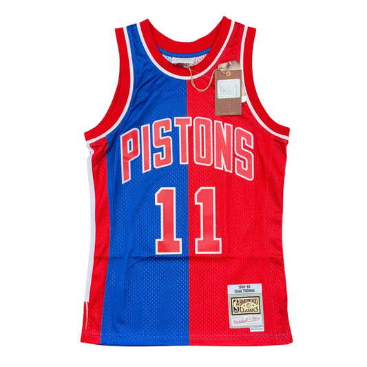 NWT Mitchell & Ness Detroit Pistons Isiah Thomas Jersey Sz S