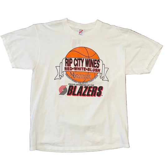 Jerzees 90’s Portland Trail Blazers Rip City Wines Tee Sz XL
