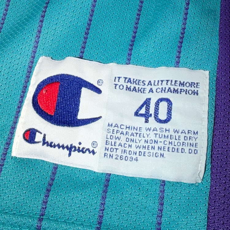 Champion Charlotte Hornets Eddie Jones Jersey Sz M