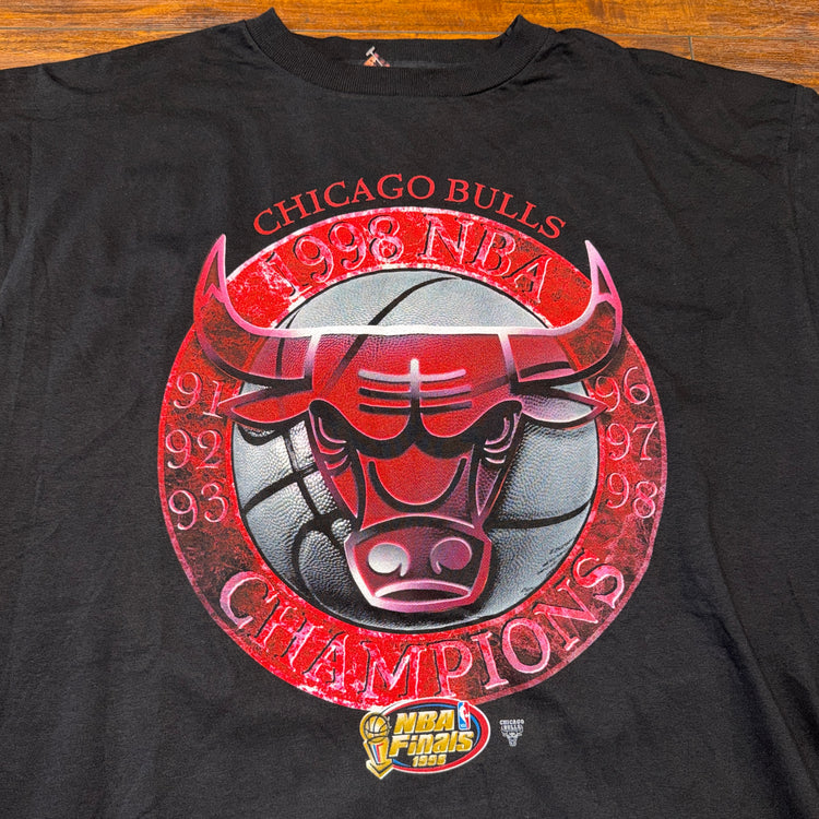 Starter 1998 NBA Championship Chicago Bulls Tee Sz XL