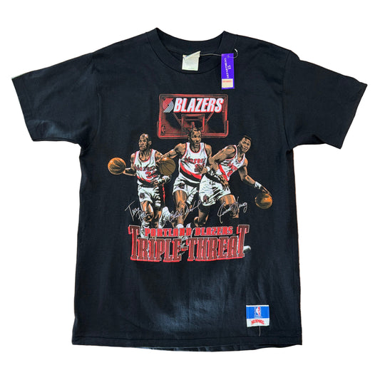 NWT Portland Trail Blazers “Triple Threat” Tee Sz L