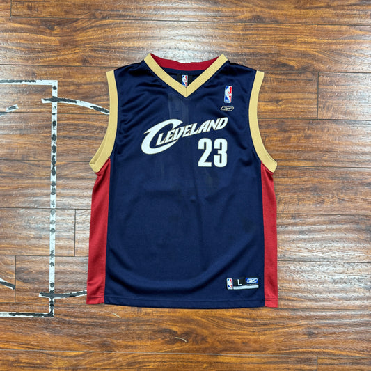 Reebok Cleveland Cavaliers Lebron James Jersey Sz YL