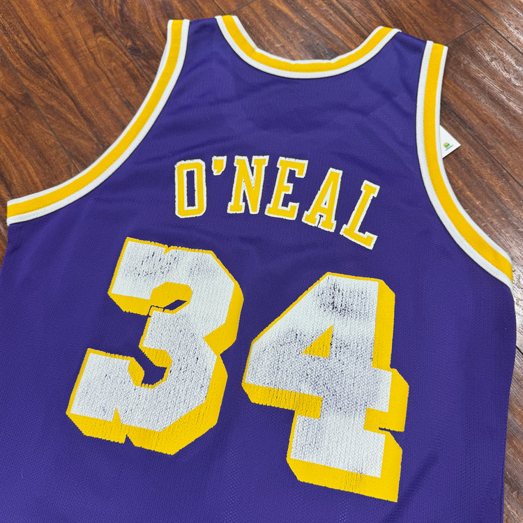 Champion 90’s Lakers Shaq Jersey Sz L