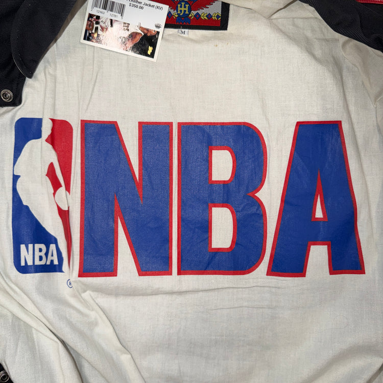 Jeff Hamilton Chicago Bulls Leather Jacket Sz M