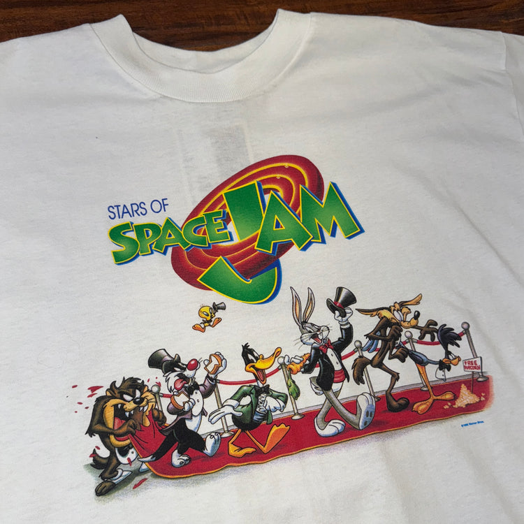 Q-Tees "The Cast Of Space Jam" Tee Sz XL