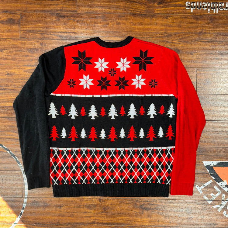 Knit Portland Trail Blazers Christmas Sweatshirt Sz 2X