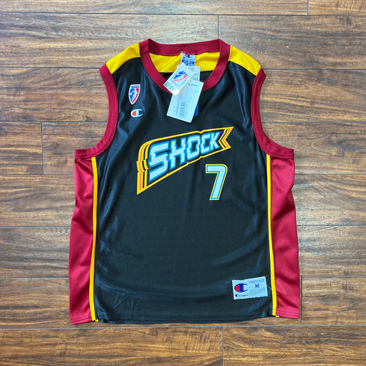 NWT 1998-99 Champion Detroit Shock WNBA Korie Hlede Sz M