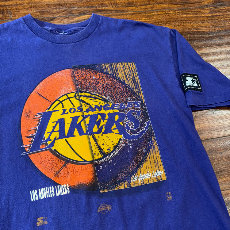 Starter Lakers Basketball Tee Sz XL