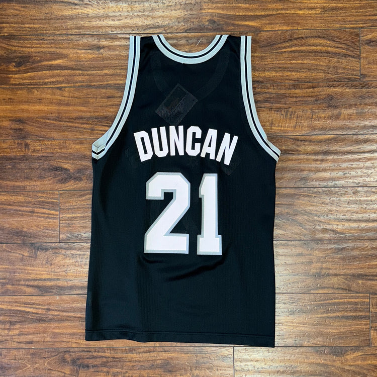 Champion San Antonio Spurs Tim Duncan Jersey Sz M