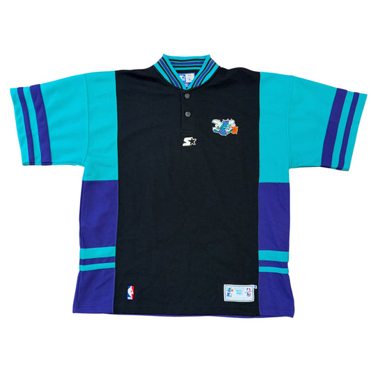 Starter 90's Team Issued Charlotte Hornets Shooting Shirt Warm Up Sz 2X