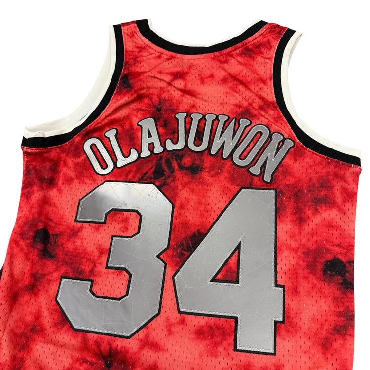 NWT Mitchell &Ness Houston Rockets Hakeem Olajuwon Jersey Sz S