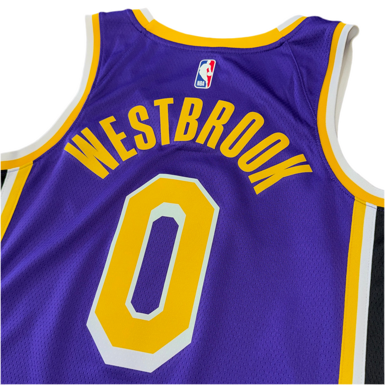 Jordan Los Angeles Lakers Westbrook Jersey Sz M