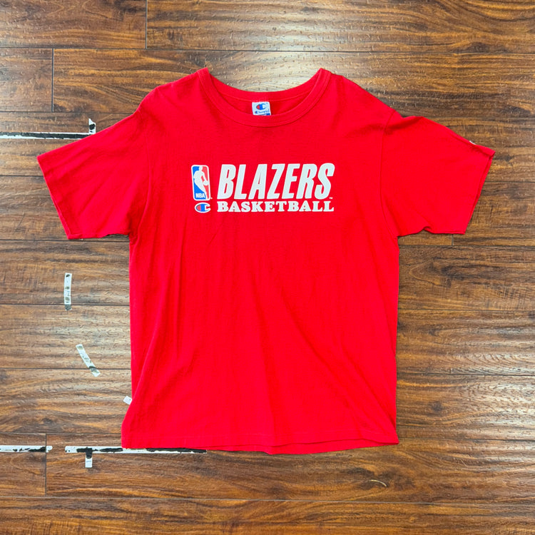 Champion 90's Portland Trail Blazers Red Sz L