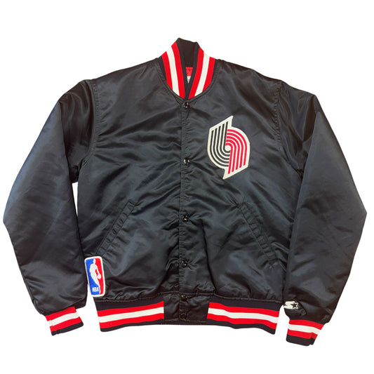 Starer 80's Portland Trail Blazers Satin Jacket Sz S
