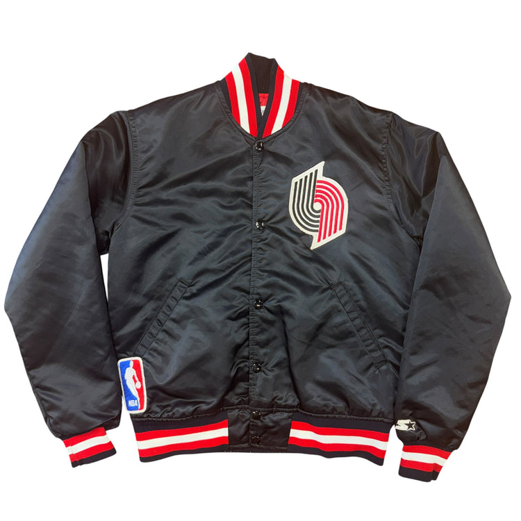 Starer 80's Portland Trail Blazers Satin Jacket Sz S