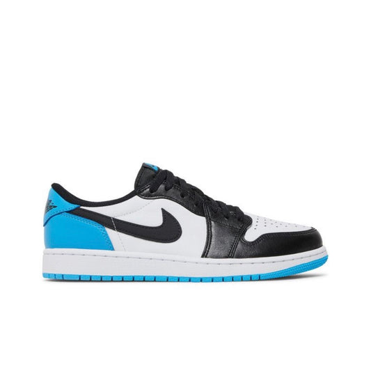 Jordan 1 Low Black Dark Powder Blue Deadstock