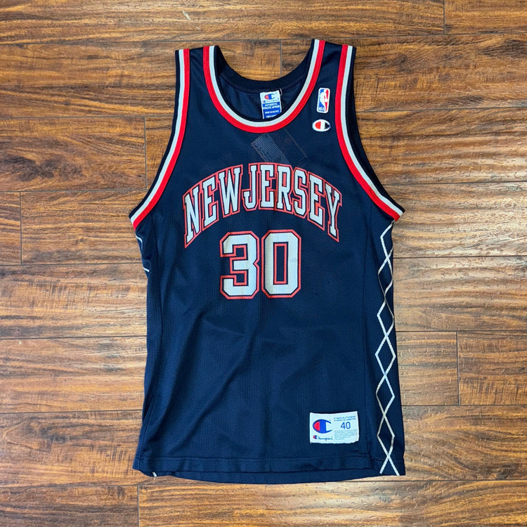 Champion New Jersey Nets Kerry Kittles Jersey Sz M