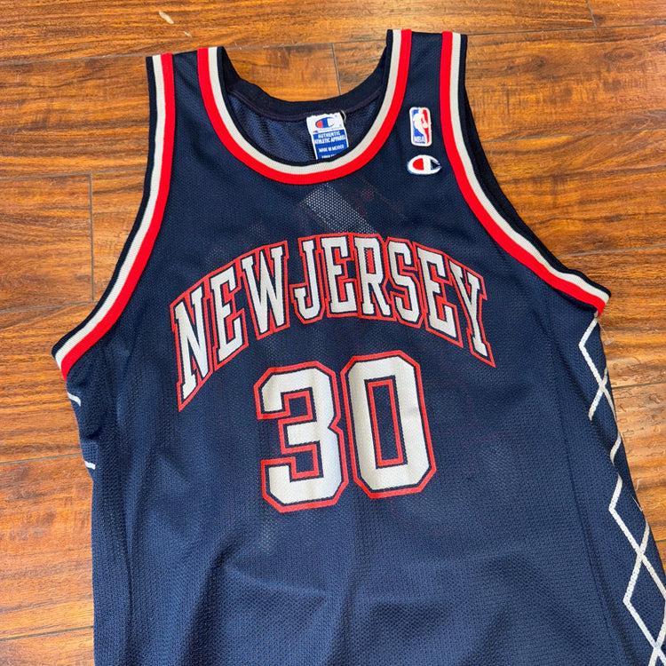 Champion New Jersey Nets Kerry Kittles Jersey Sz M