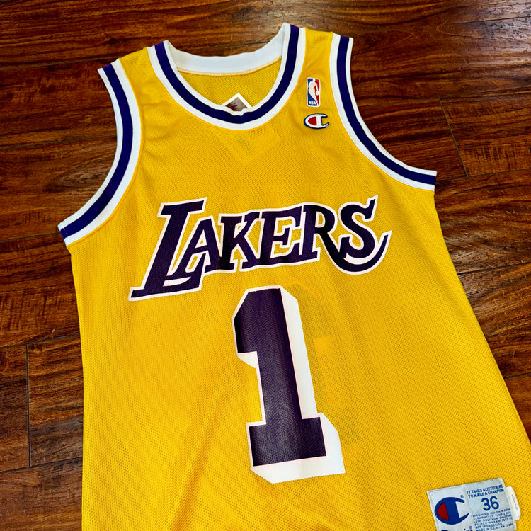 Champion Los Angeles Lakers Anthony Peeler Jersey Sz S