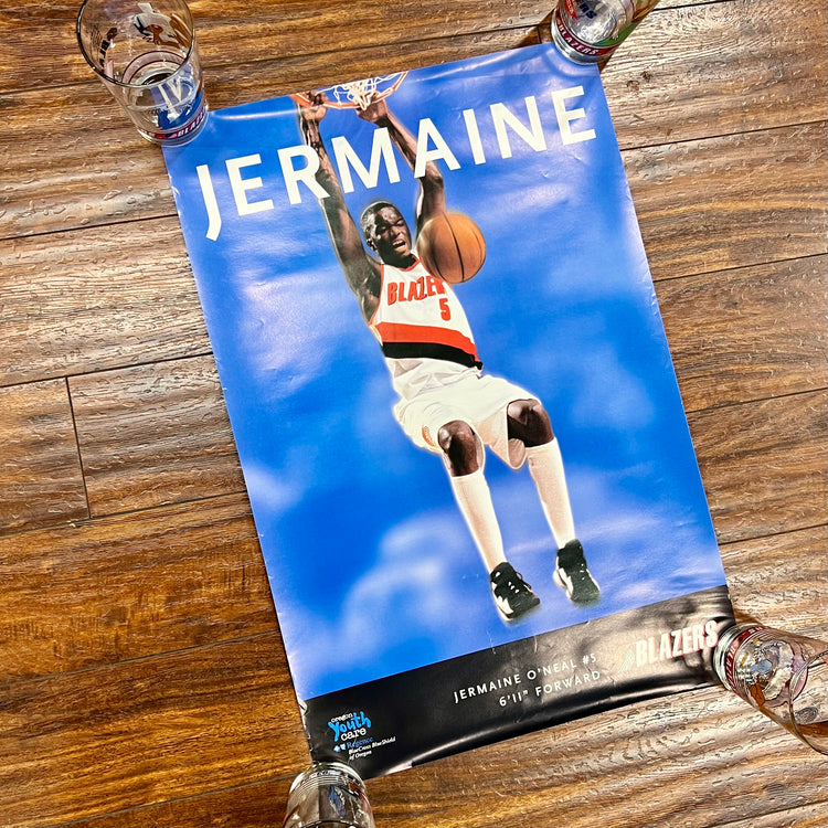 Blue Cross Jermaine O'Neal Blazers Poster