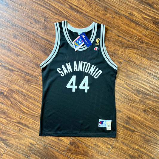Champion Rare 1996-97 San Antonio Spurs George Gervin Jersey Size 40 / M