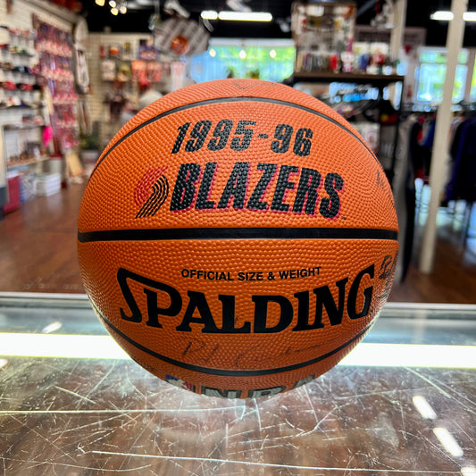 Spalding Blazers 1995-96 Team Autographed Ball