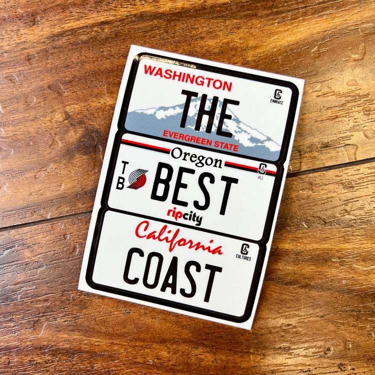 The Best Coast “Rip City” Sticker by Cultural Blends