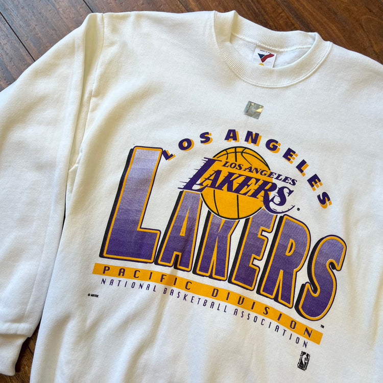 (Web) Artex Sportswear Lakers Crewneck WHT