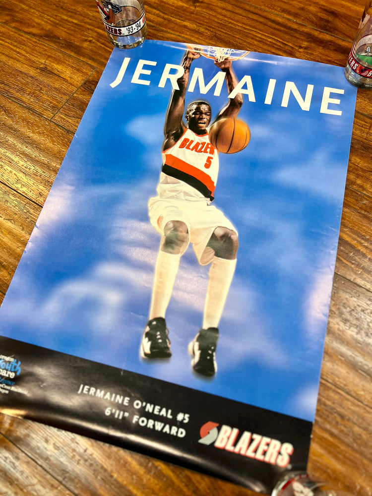 Blue Cross Jermaine O'Neal Blazers Poster