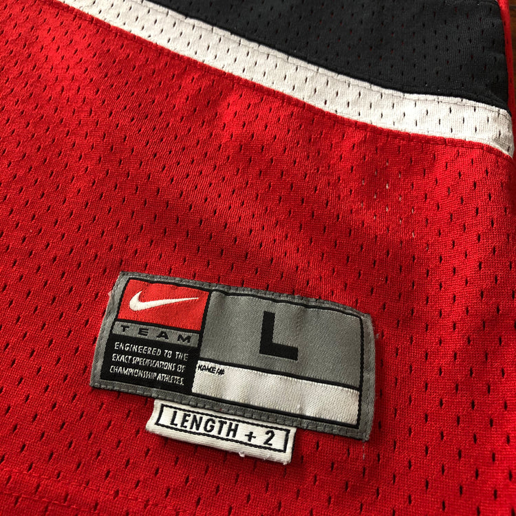 Nike Early 00s Blazers Rasheed Wallace Red Jersey Size L