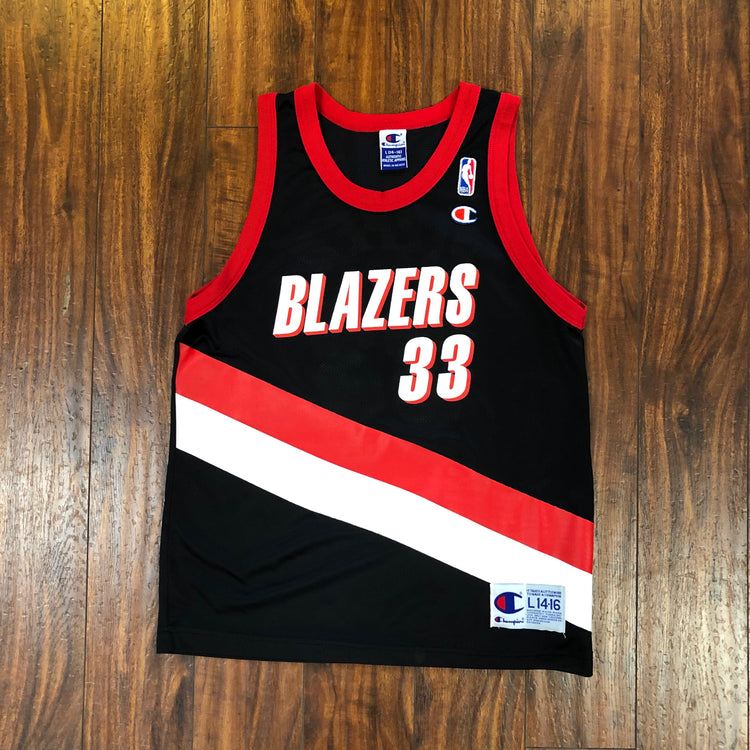 Champion 1999-00 Portland Trail Blazers Scottie Pippen Black Jersey Size Youth L
