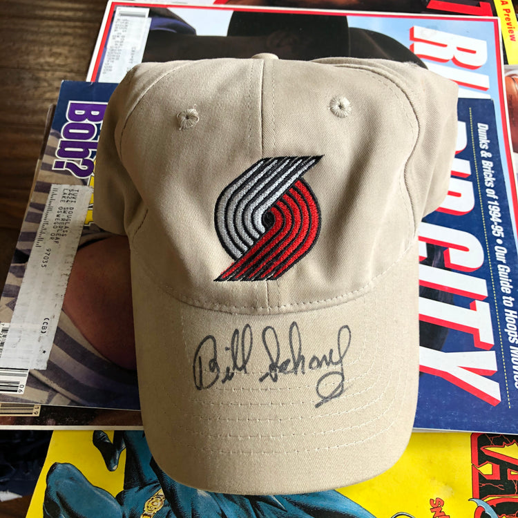 Blazers Autographed Bill Schonely Tan Dad Cap