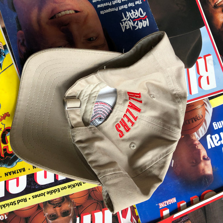 Blazers Autographed Bill Schonely Tan Dad Cap