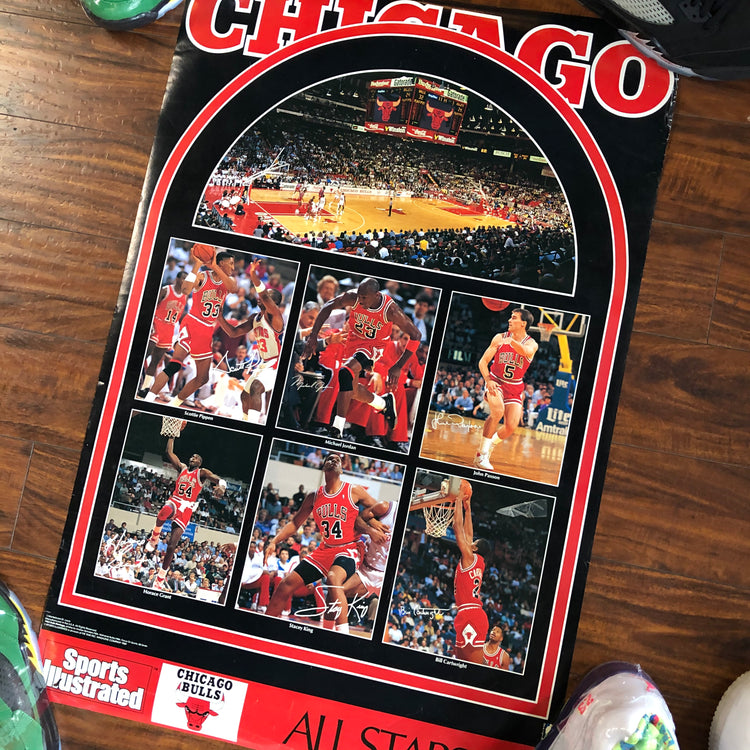 Sports Illustrated 1989 Chicago Bulls Team Poster