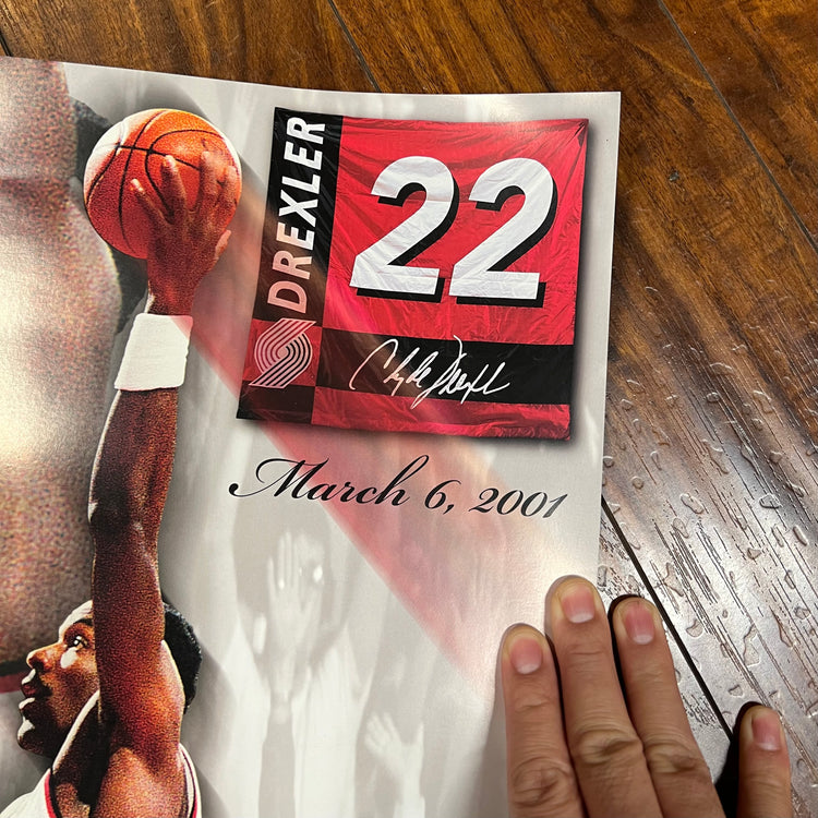 Clyde Drexler Number Retirement Cermony Limited Poster