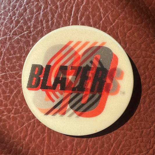 Vintage 90’s “Go Blazers” Holographic Button Pin
