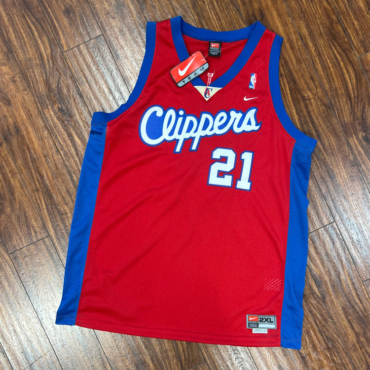 (Web) Nike Early 00's Clippers Darius Miles Autographed Jersey Size 2X
