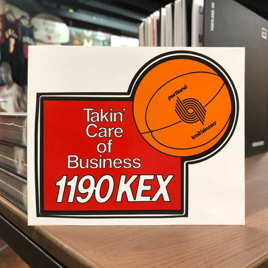 Early 90’s 1190 KEX Trail Blazers Sticker 4”